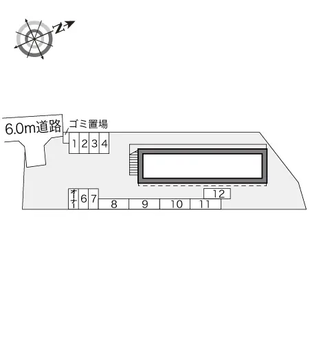 ★手数料０円★海老名市大谷北２丁目　月極駐車場（LP）